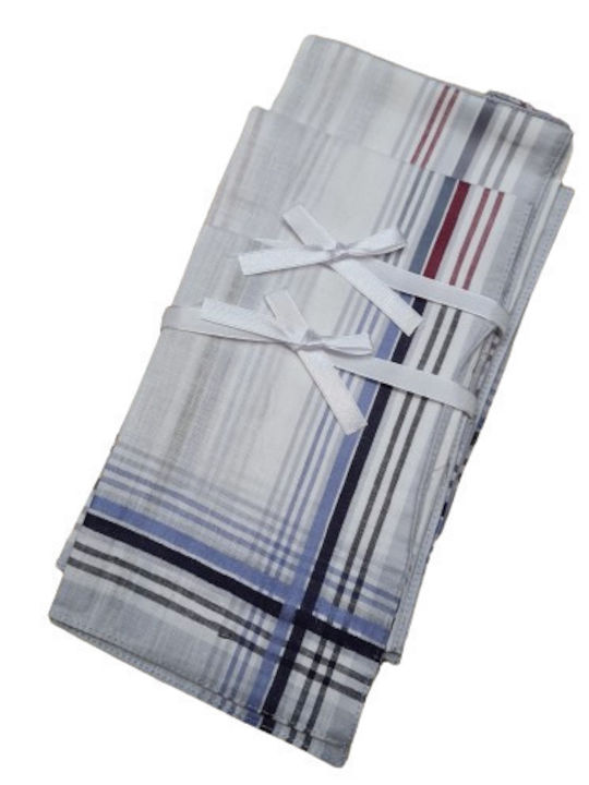 Handkerchief Nose Handkerchief Cotton Colored Blue stripe