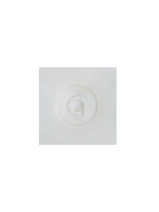 Atmosphera Wiza Plastic Table Lamp with White Shade and Base