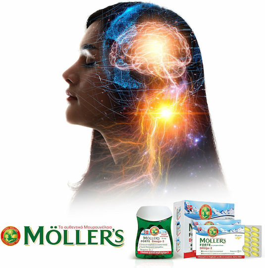 Moller's Forte Omega 3 Cod Liver Oil and Fish Oil Suitable for Children 10mg 60 caps