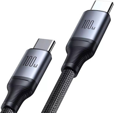 Joyroom SA21-1T2 Braided USB to Type-C Cable Μαύρο 1.5m