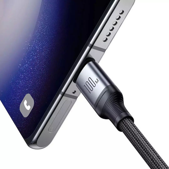 Joyroom SA21-1T2 Braided USB to Type-C Cable Μαύρο 1.5m