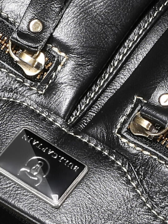 Leather Men's Briefcase Black