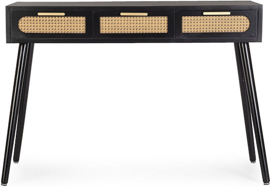 Josine Konsole Holz Black/Natural L110xB40xH78cm