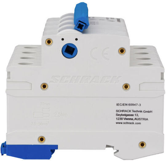 Schrack 4-Poles General Use Panel Push Button Switch 32A