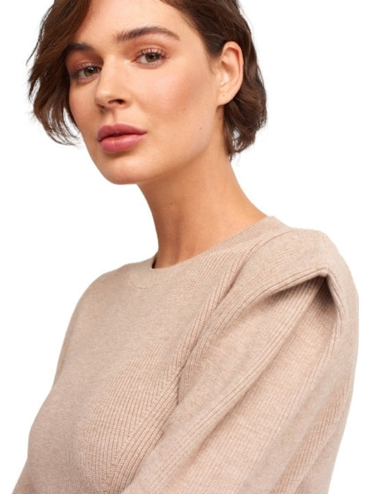 Εντυπωσιακουσ Ωμουσ Women's Sweater Beige.