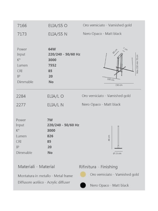 Sikrea Elia L Tisch Dekorative Lampe LED