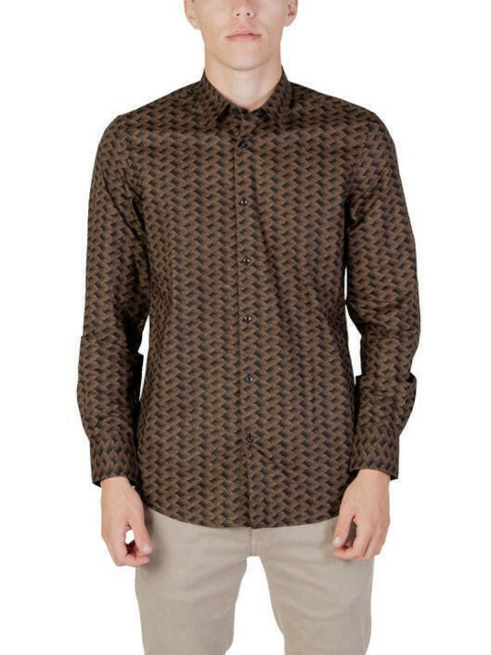 Antony Morato Shirt Men's Shirt Long Sleeve Cotton Gray