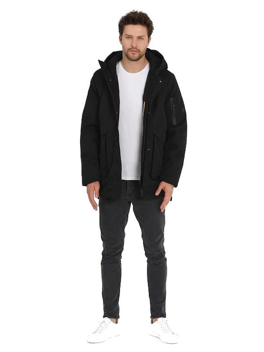 Herren Winter Jacke Parka ΜΑΥΡΟ