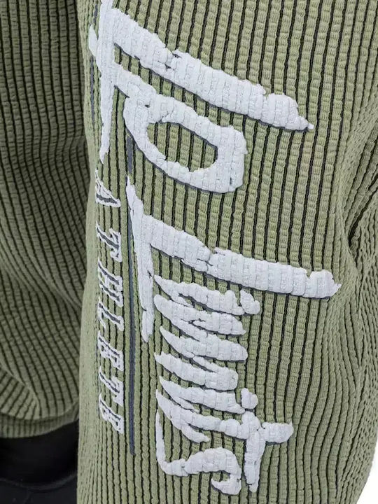 Boston Men's Sweatpants with Elastic Khaki