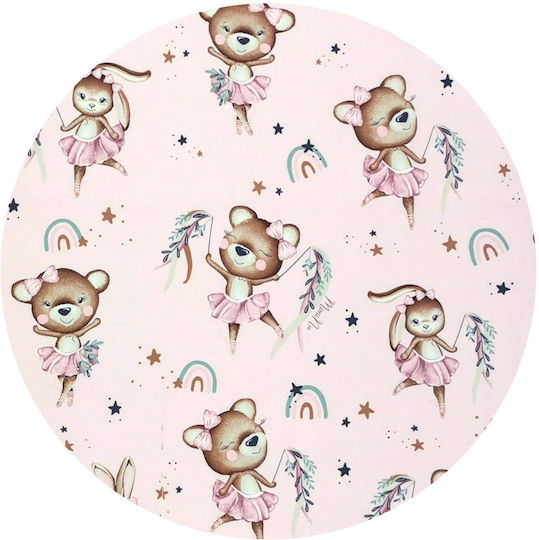 MimiNu Pernă Decorativă Pentru Copii Roz Față și Spate 23x26cm