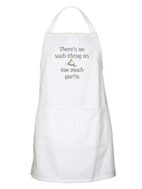 Apron for garlic lovers - White