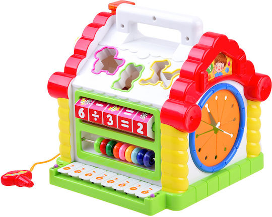 Hola Toys Shape Sorting Toy Interactive Educational House with Sounds for 18++ Months