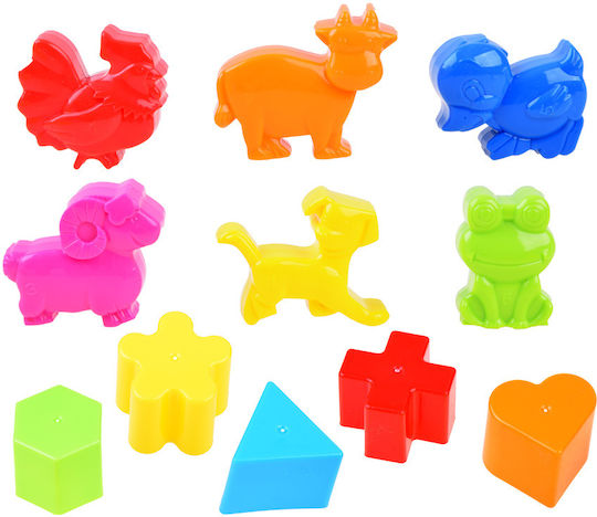 Hola Toys Shape Sorting Toy Interactive Educational House with Sounds for 18++ Months