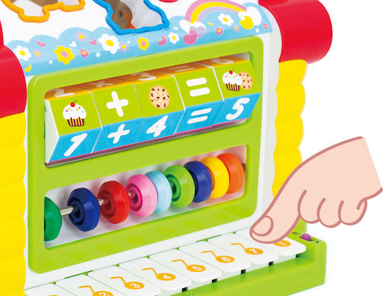 Hola Toys Shape Sorting Toy Interactive Educational House with Sounds for 18++ Months