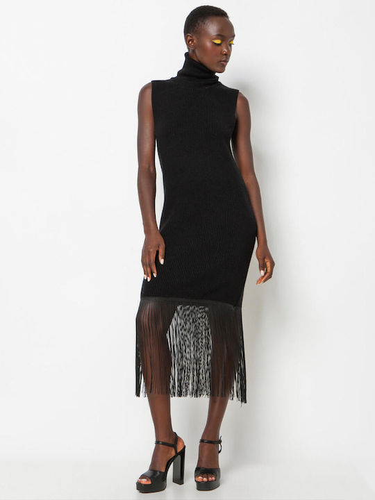 Floss Knitted Dress All Day Black