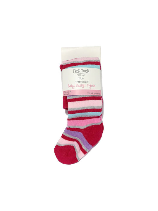 Kids Tights Striped fuchsia