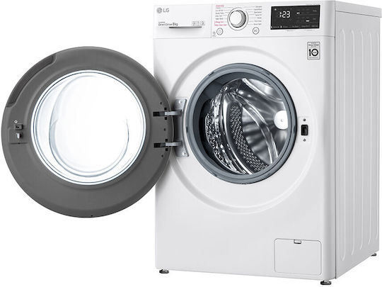 LG Пералня Инверторен пряко 8кг с Парна Технология 1400 Оборота AI DD F4WV308S3U