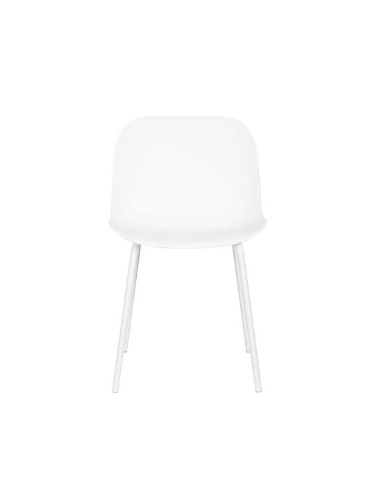 Ligna Kitchen Polypropylene Chair White 48x55.5x55.5cm 4pcs