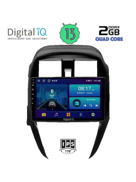 Digital IQ Car Audio System for Nissan Sunny 2015-2016 (Bluetooth/USB/WiFi/GPS/Apple-Carplay/Android-Auto) with Touch Screen 10"