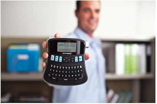 Dymo LabelManager 210 D Ηλεκτρονικός Ετικετογράφος Χειρός σε Μαύρο Χρώμα