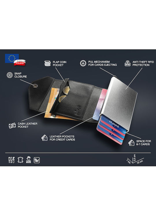 Ανδρικό Πορτοφόλι με RFID Μαύρο