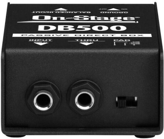 On Stage DB500 Παθητικό DI Box με Μπαταρία και Phantom Power