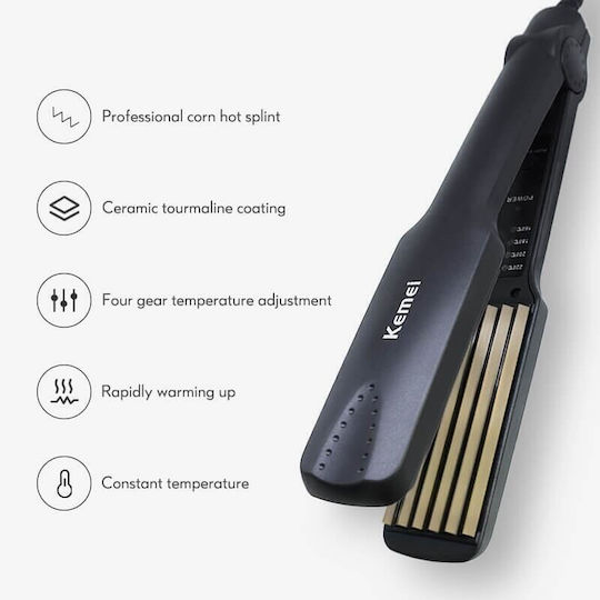Kemei KM-332 Hair Straightener with Ceramic Plates