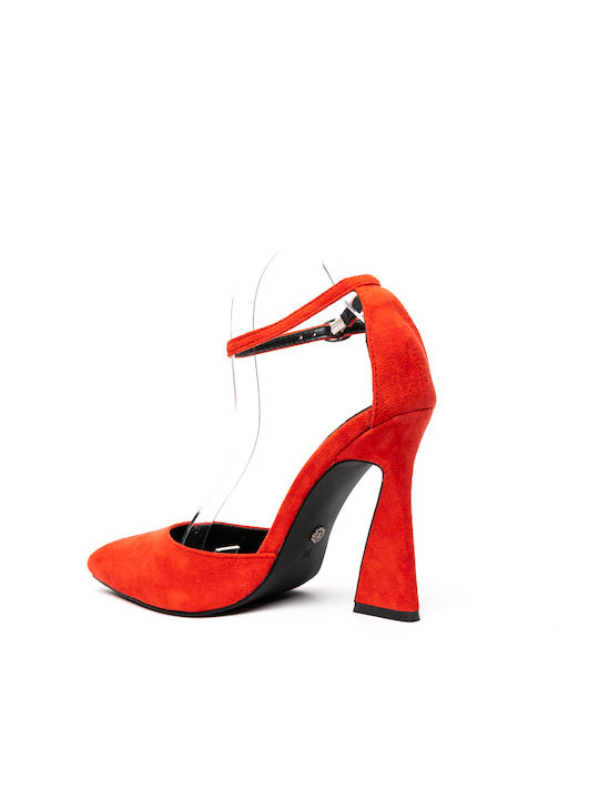 Red Heels with Strap