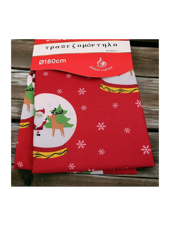 Christmas Tablecloth White D180cm 1pcs