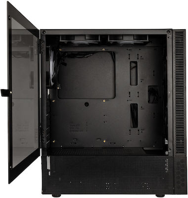 Kolink Observatory MX Glass ARGB Gaming Midi Tower Computer Case with Window Panel Black