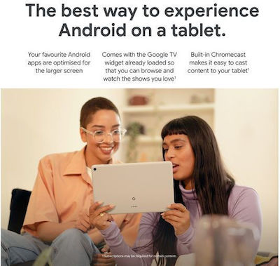 Google Pixel Tablet 11" με WiFi (8GB/128GB) Hazel