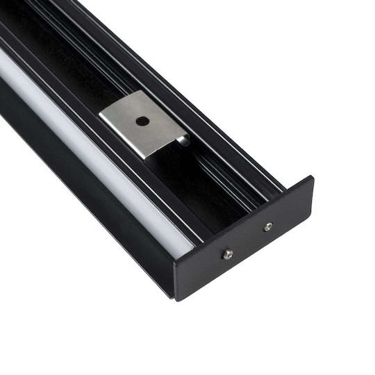 GloboStar Hanging Aluminum Profile for LED Strip with Opal Cover 300cm