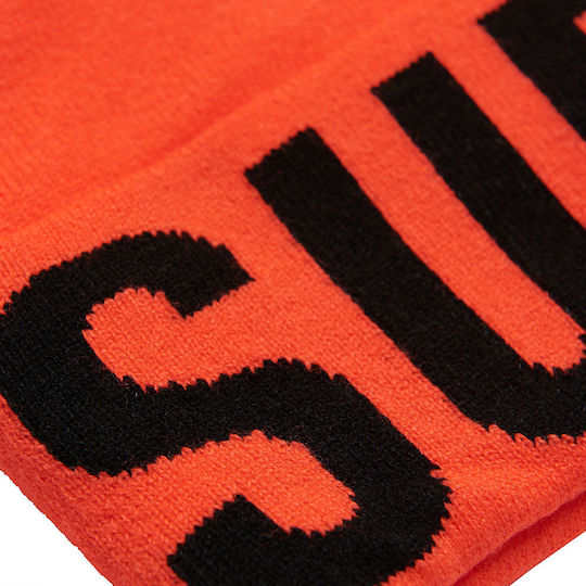 D4 Sdry Branded Knitted Beanie Hat Beanie Unisex Beanie Knitted in Orange color