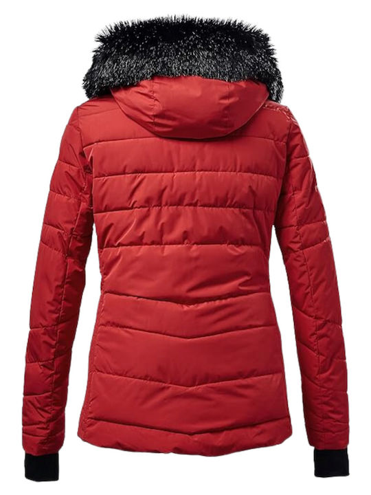 Killtec Ksw 37317 Frauen Jacke aus für Ski & Snowboard Rot