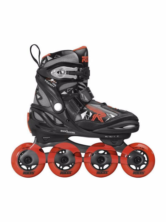 Roces Moody Inline Αυξομειούμενα Rollers Μαύρα Παιδικά Roces Moody Inline Αυξομειούμενα Rollers Μαύρα Παιδικά