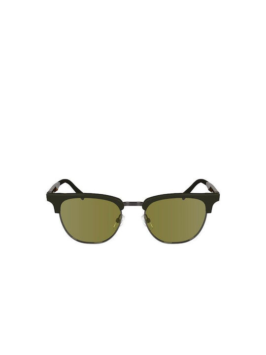 Salvatore Ferragamo Sunglasses with Black Frame and Green Lens SF307S.302