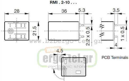 Carlo Gavazzi 8 Industrial Relay Relay 12V 211-028121000