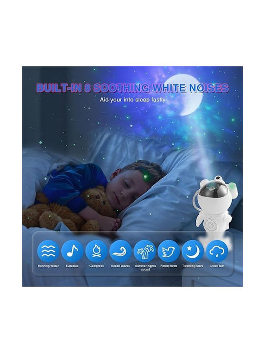 Factory Lumini LED Lampă de proiecție pentru copii cu Proiecție de Stele Alb