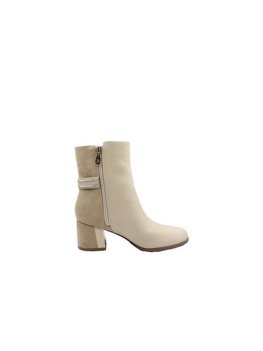 Laura Biagiotti Damen Knöchelstiefel Beige