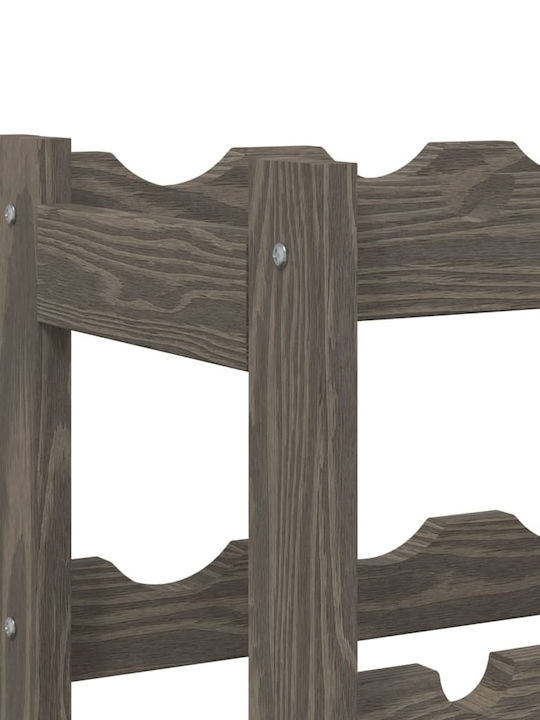 vidaXL Freistehend Weinkeller Hölzernes Gray 43x25x38εκ.