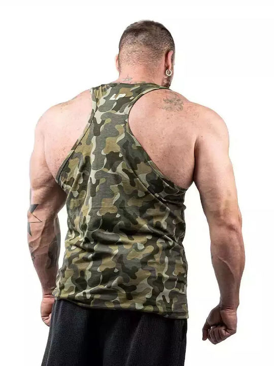 Legal Power Herren Ärmelloses Shirt Camo Green