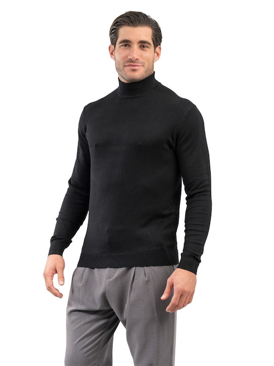 Vittorio Artist Vittorio Herren Langarm-Pullover BLACK