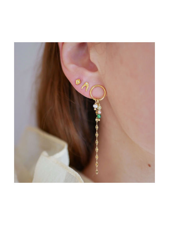 Enamel Copenhagen Earrings made of Silver Gold Plated