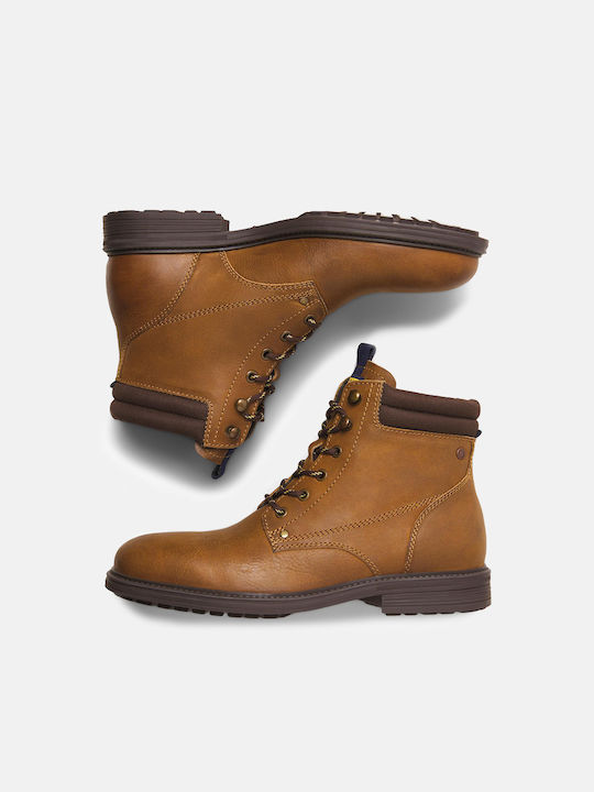 Jack & Jones Men's Leather Boots Honey