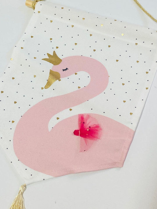 Melia Banner Decorativ Pentru Copii Lebăda 22x30cm