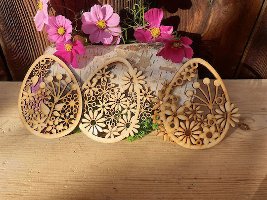 Unique Oster Ei Set 3 Stück 9x12cm