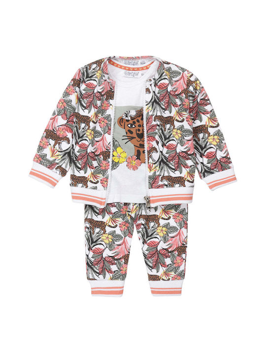 Dirkje Kids Set with Pants & Jacket Winter 3pcs Multicolour