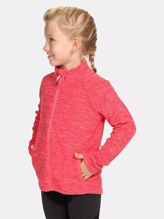 Kilpi Athletic Kids Cardigan Fleece Pink