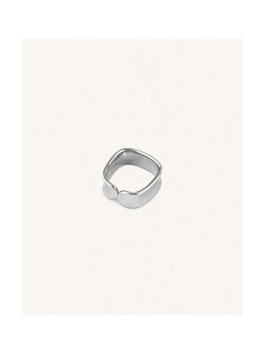 StanStefan Τετράγωνο Sabrina Women's Ring from Steel Gold Plated