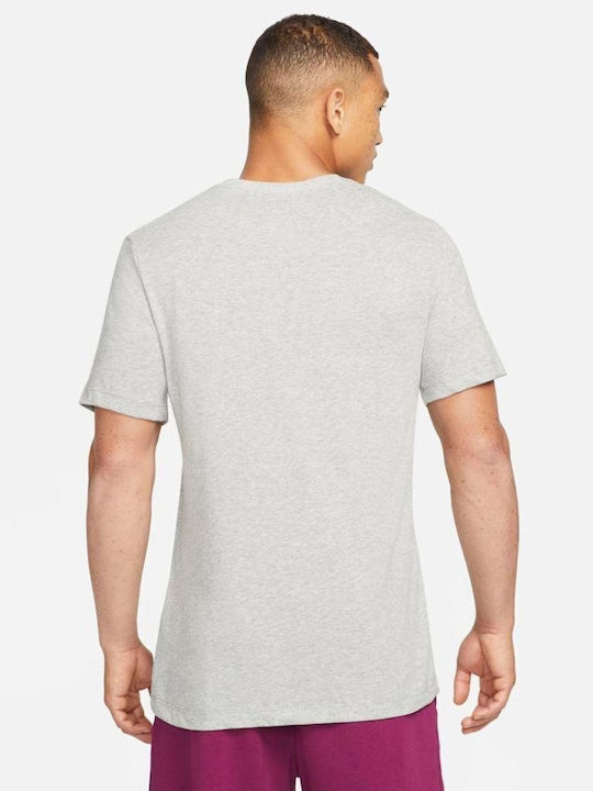 Nike Clash Swoosh T-shirt Bărbătesc cu Mânecă Scurtă Gri